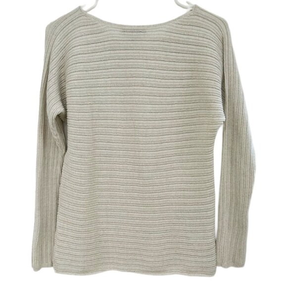 Tommy Bahama Metallic Gold Thread Knit Sweater S Long Sleeve Lightweight - Picture 3 of 9